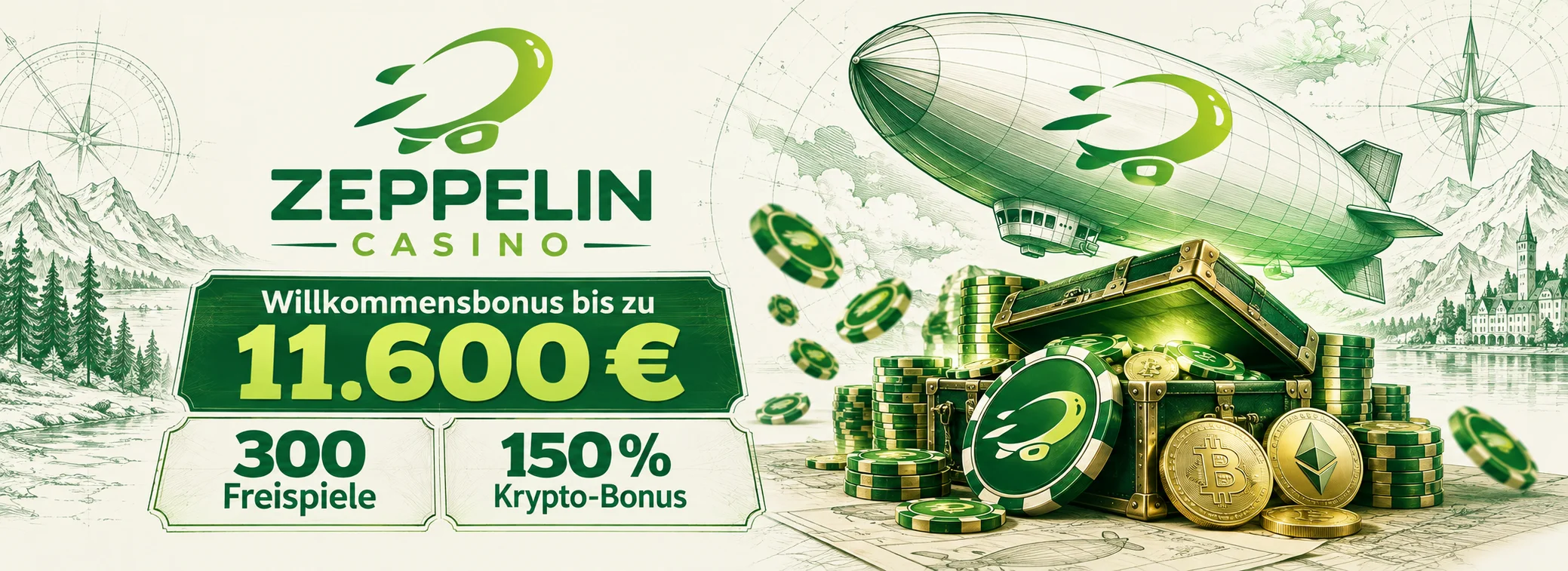 Bis zu 11.600 € + 300 Freispiele